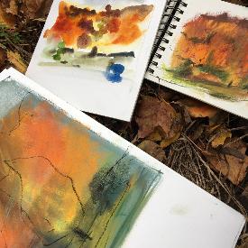 autumn colour sketching
